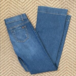 Roots - Low Rise Flared Denim Jeans - Blue - 24